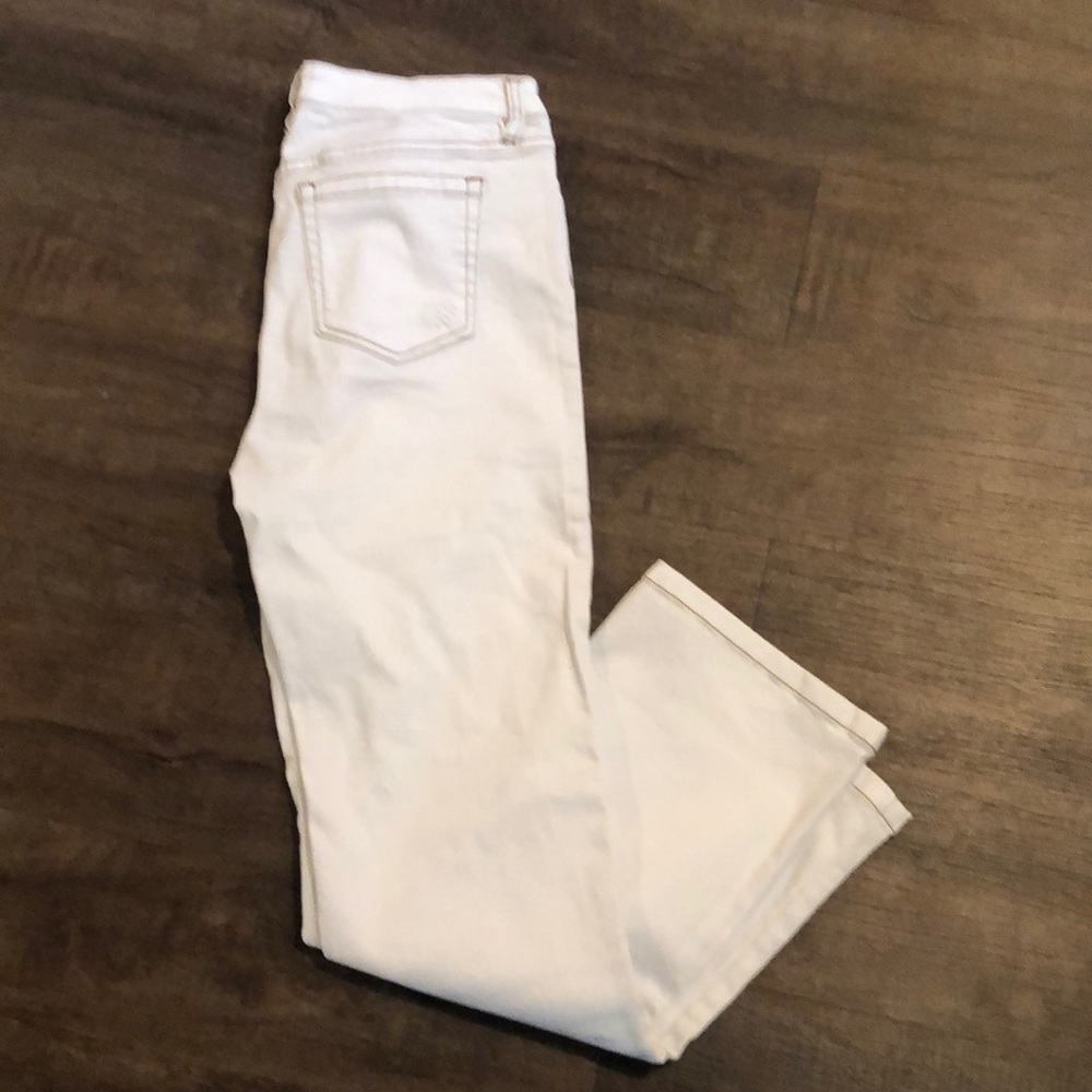 NWT MJ Good Hart White Straight Windsor Crop Jeans; Sz 10